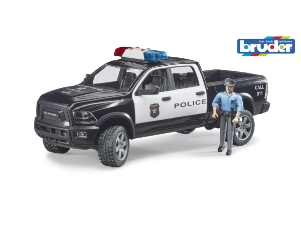 Bruder Dodge Ram 2500 Police pickup truck with police officer toy | Leksaker - Bilar och andra fordon | GameStuff