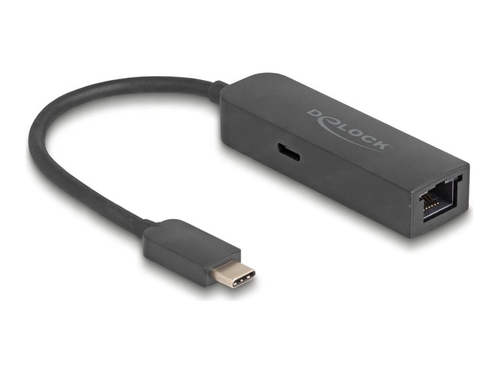 Delock Usb Type-C Adapter Zu 2.5 Gigabit Lan Mit Power Delivery 100 Watt (66938)
