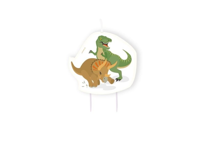 Happy Dinosaur Birthday Candle