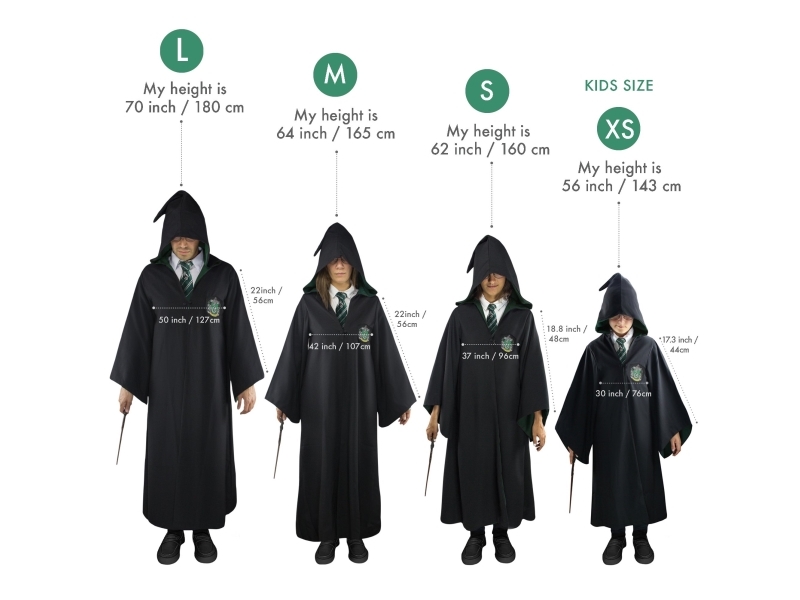 Slytherin Kappe Med Slips