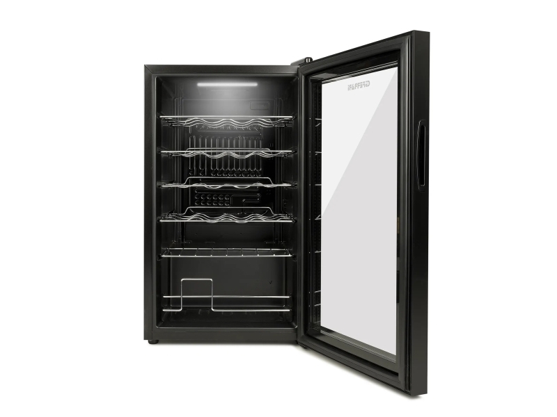 G3 Ferrari RISERVA 24, Vin kjøleskap, Frittstående, 24 flasker, G, Innebygd lys, Sort