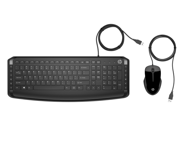 Hp Pavilion Keyboard And Mouse 200, Volle Größe (100%), Kabelgebunden, Usb, Schwarz, Maus Enthalten