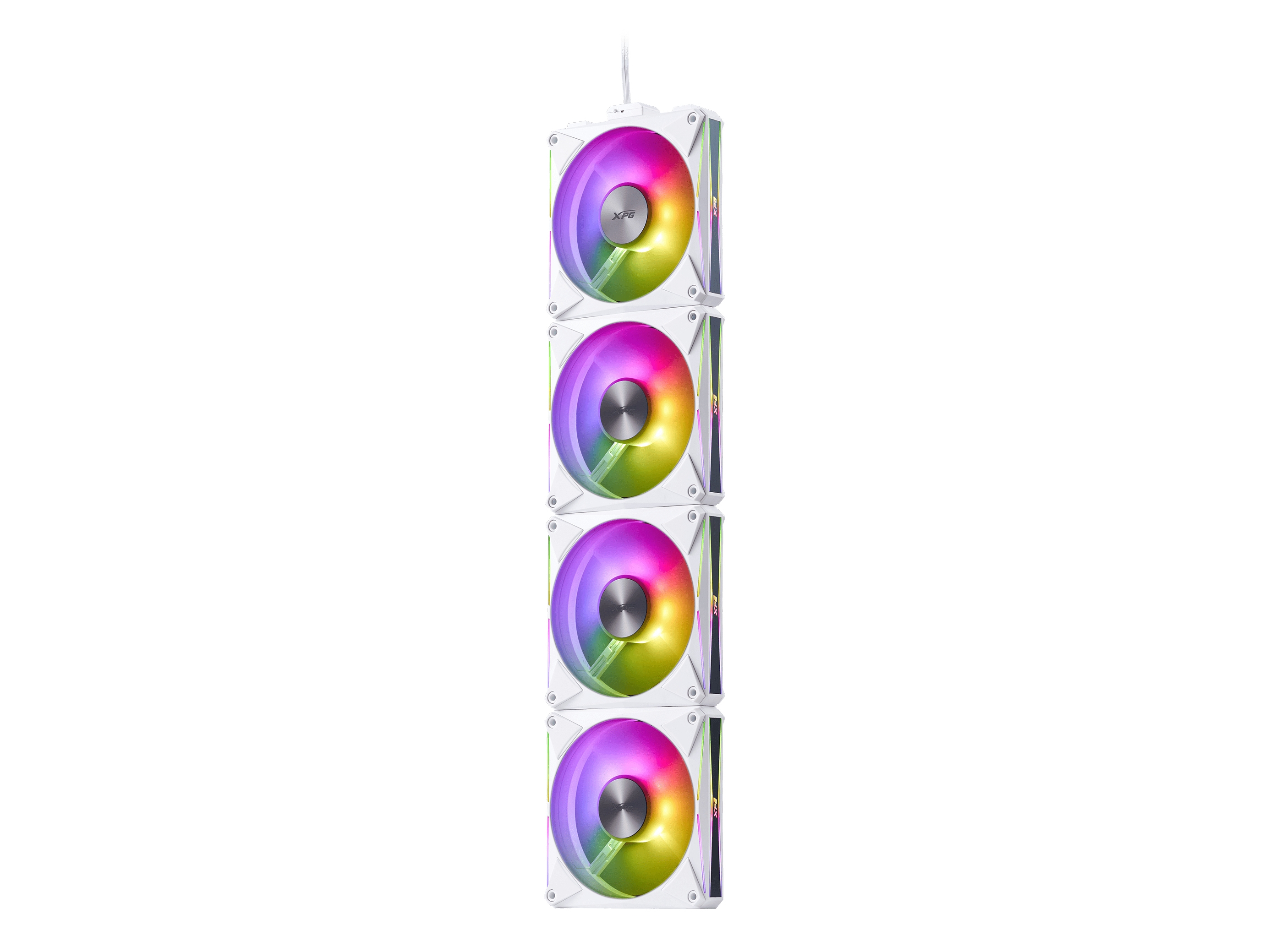 Xpg Hurricane Mag 120 Argb Pwm Magnetic Fan - White, Fan, 12 Cm, 300 Rpm, 2000 Rpm, White