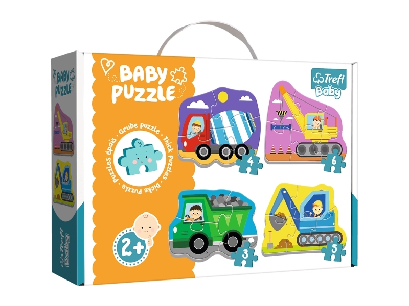 Trefl Baby Classic Vehicles On The Constru, 6 Stück(E), Fahrzeuge, 2 Jahr(E)