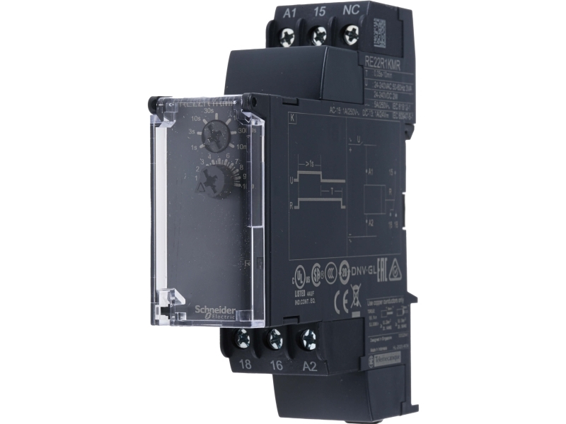 Alternativ bild 0 för Timer fördröjd avstängning 1s-10m 1 C/O 8A 24-240V