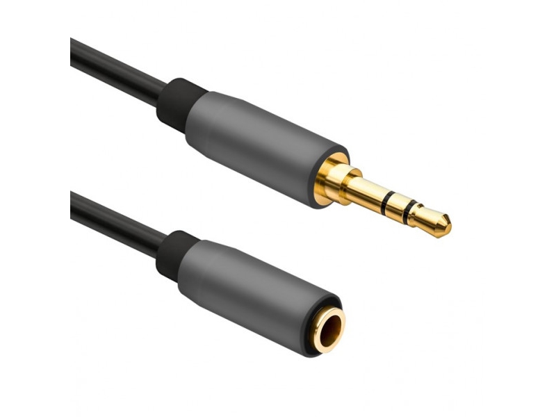 Helos 288712, 3.5Mm, Männlich, 3.5Mm, Weiblich, 1 M, Schwarz