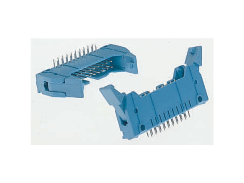 Te Connectivity Amp-Latch Series Right Angle Through Hole Pcb Header, 20 Contact(S), 2.54Mm Pitch, 2 Row(S), Shrouded
