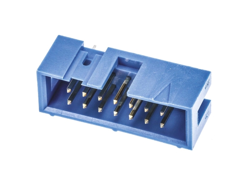 Te Connectivity Amp-Latch Series Straight Through Hole Pcb Header, 14 Contact(S), 2.54Mm Pitch, 2 Row(S), Shrouded