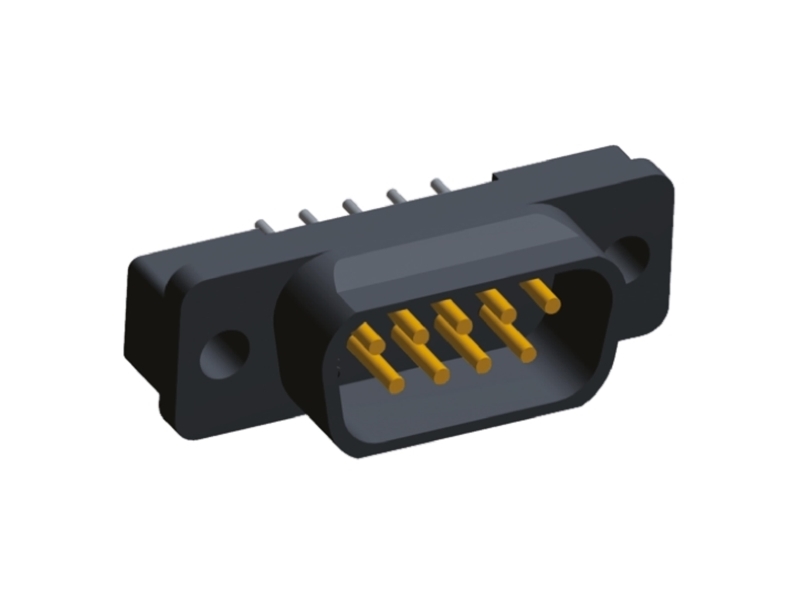 Te Connectivity Amplimite Hd-20 9 Way Through Hole D-Sub Connector Plug, 2.74Mm Pitch, With 3.05 Mounting Hole