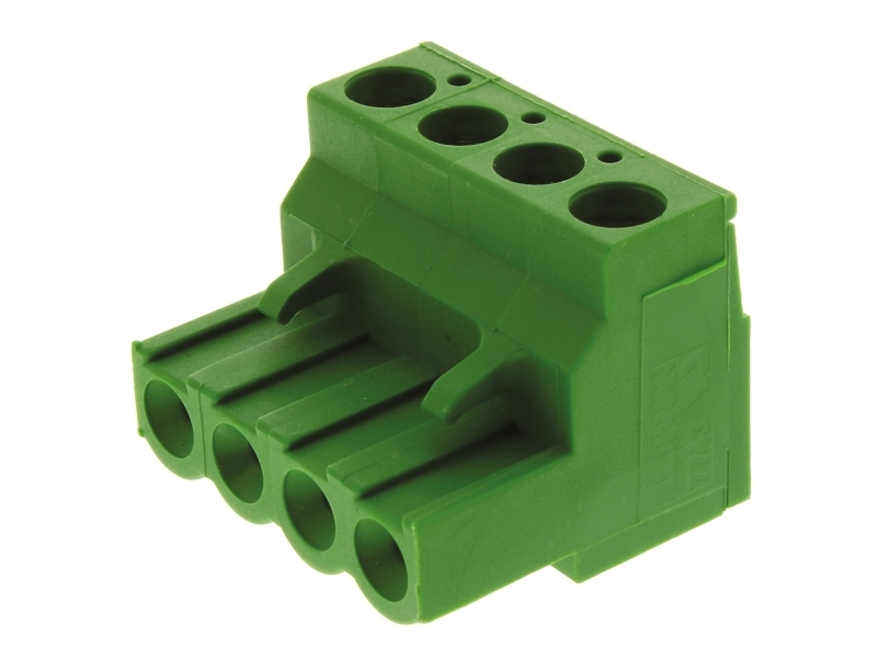 Te Connectivity 5.08Mm Pitch, 4 Way, Pluggable Terminal Block, Plug, Cable Mount, Screw Down Termination, 796634-4