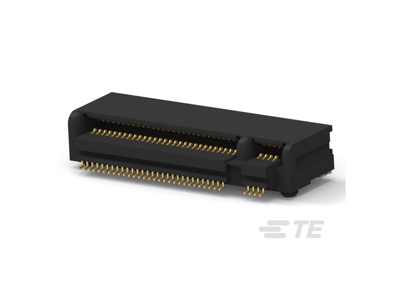 Te Connectivity 67 Way Right Angle Card Edge Memory Card Connector With Solder Termination
