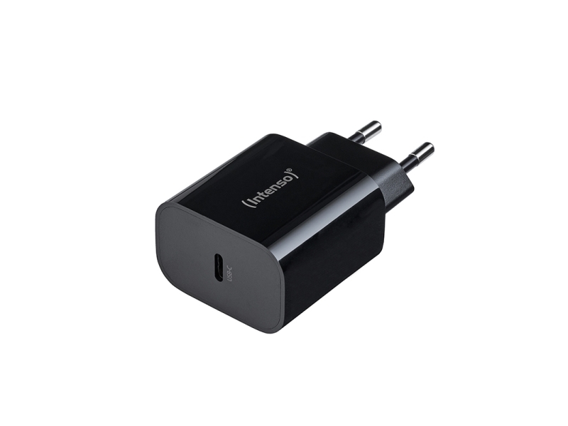 Intenso Power Adapter W20c, 20W, Usb-C Anschluss, Schwarz, Drinnen, 120 - 140 V, 50/60 Hz, 20 W, 12 V, Schwarz