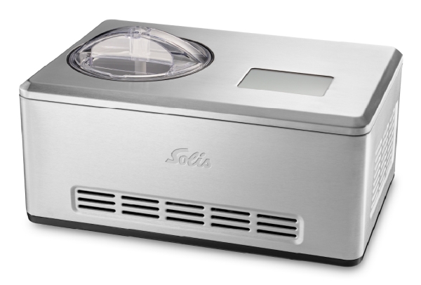 Solis Gelateria Pro Touch, Glassmaskin med kompressor, 2 l, 1 hoar, Grå, Rostfritt stål, Röra | Köksapparater - Juice, is och vatten - Ismaskiner | GameStuff