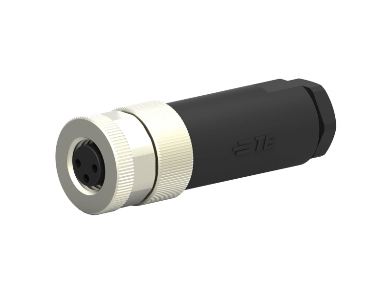 Te Connectivity Circular Connector, 3 Contacts, Cable Mount, M8 Connector, Plug, Female, Ip67, M8 Series
