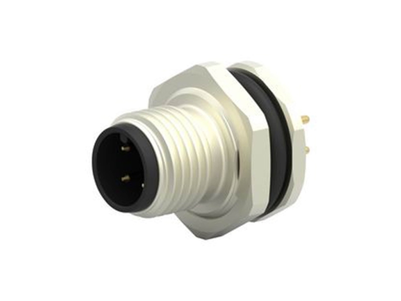 Te Connectivity Circular Connector, 4 Contacts, Rear Mount, M12 Connector, Socket, Male, Ip67, M12 Series