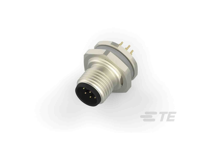 Te Connectivity Circular Connector, 8 Contacts, Rear Mount, M12 Connector, Plug, Male, Ip67