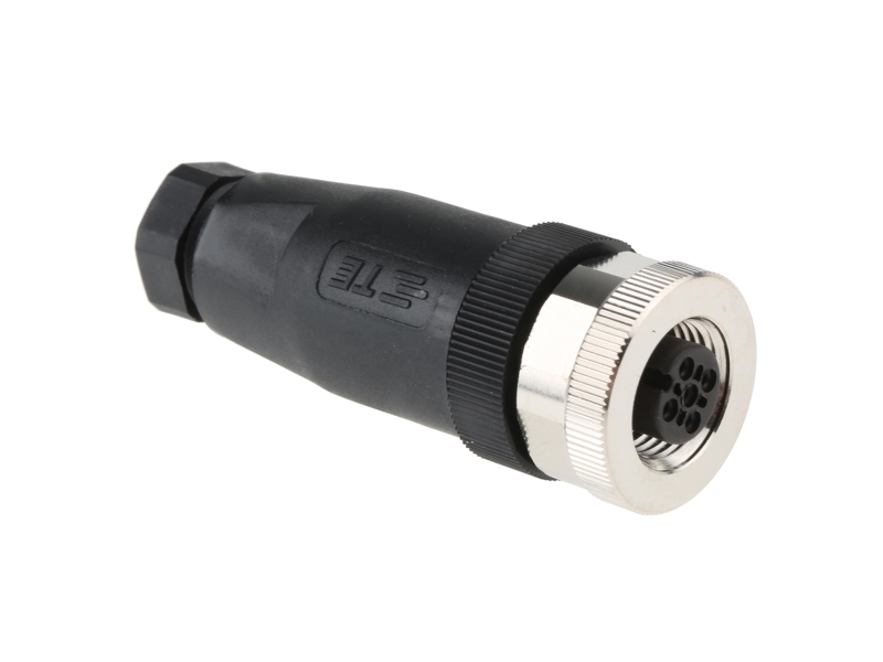 Te Connectivity Circular Connector, 5 Contacts, Cable Mount, M12 Connector, Socket, Female, Ip67, T411 Series