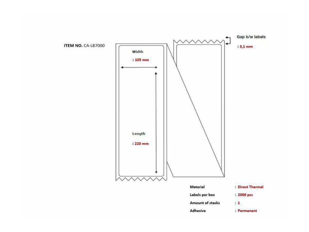 Capture - Permanent häftning - perforerad - vit - 105 x 220 mm 2000 etikett (er) z-vikta etiketter | Papper & Emballage - Taggar - Manuell Vit | GameStuff