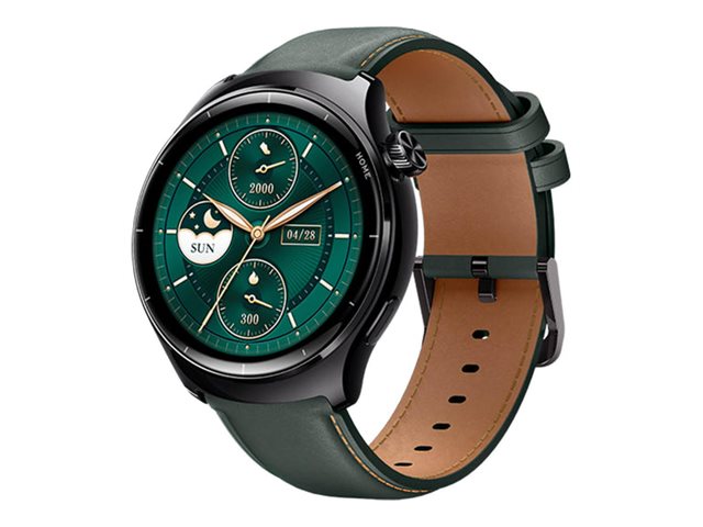 Mibro Lite 3 Pro - Smart klocka med rem - l&auml;der - handleds: upp till 246 mm - display 1.32 - Bluetooth, NFC - 57.15 g  - gr&ouml;n