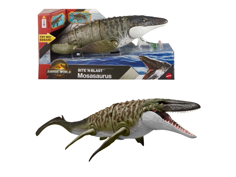 Jurassic World Rebirth Bite & Blast Mosasaurus | N - A | GameStuff