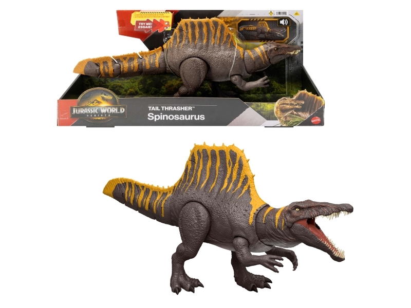 Jurassic World Rebirth Tail Thrasher Spinosaurus | Julklapp till familjen - Barnen | GameStuff