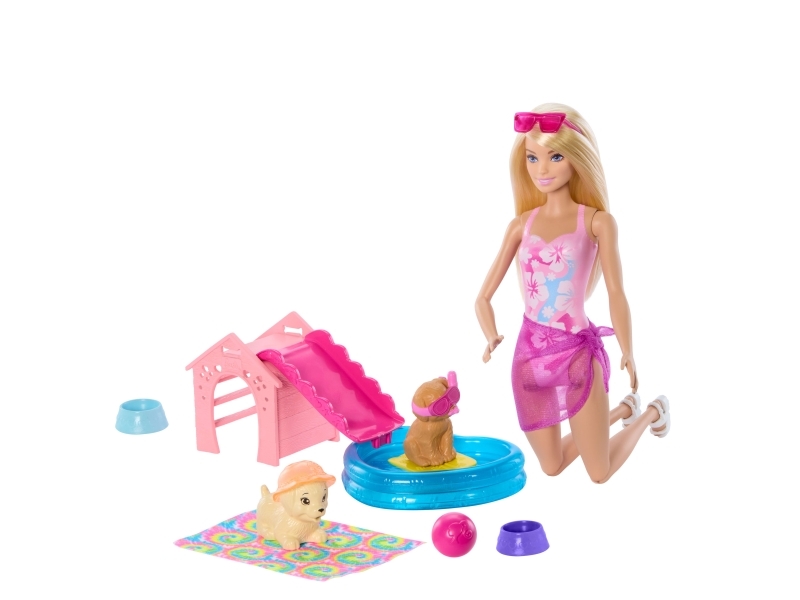 Barbie Puppy Pool Party Aloha Blonde