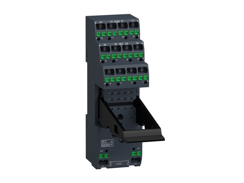 Schneider Electric Zelio-Sockel Mit Push-In-Federklemmen Für Rxm-Relais Mit 2 Oder 4 Kontaktsätzen