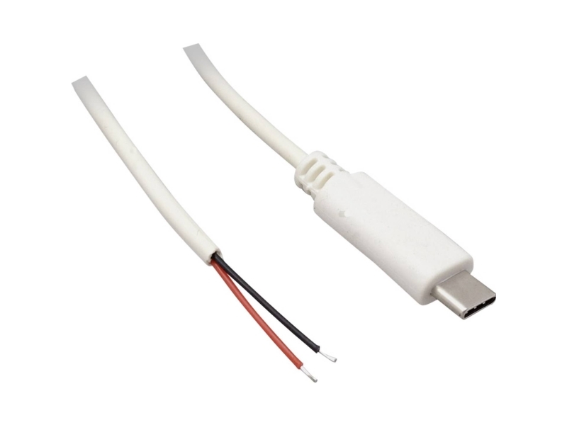 Conrad Usb C 3.1-Stik Med Åben Kabelende Usb C 3.1 Tru Komponenter Indhold: 1 Stk, 1,8 M, Usb C, Usb 3.2 Gen 1 (3.1 Gen 1), Vit