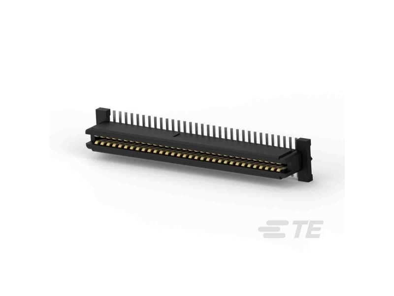 Te Connectivity Vertical Female Edge Connector, Surface Mount, 64-Contacts, 1Mm Pitch, 2-Row, Solder Termination