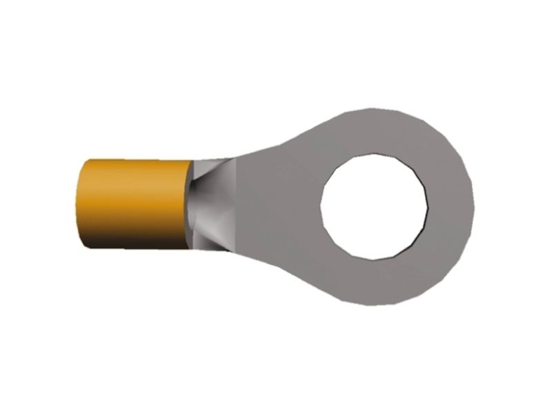 Te Connectivity Strato-Therm Uninsulated Ring Terminal, M4 Stud Size, 1Mm?? To 2.6Mm?? Wire Size