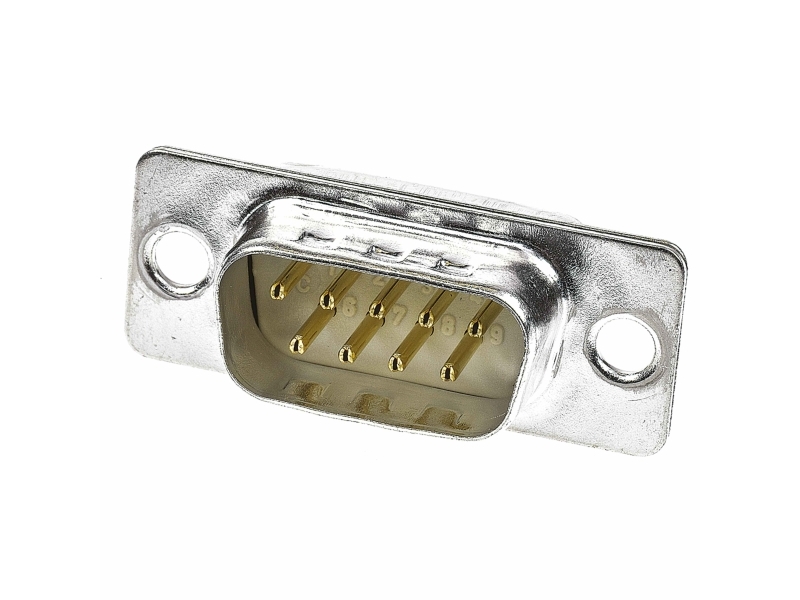 Te Connectivity Amplimite Hd-20 9 Way Panel Mount D-Sub Connector Plug, 2.74Mm Pitch