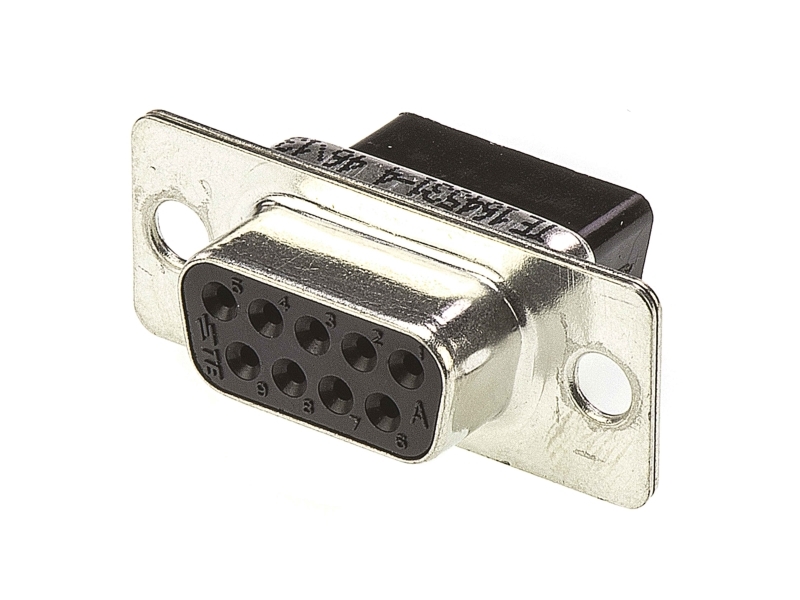 Te Connectivity Amplimite Hdp-20 9 Way Cable Mount D-Sub Connector Socket
