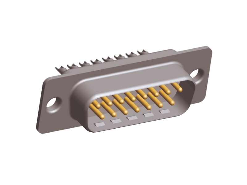 Te Connectivity 15 Way Panel Mount D-Sub Connector Plug, 2.74Mm Pitch
