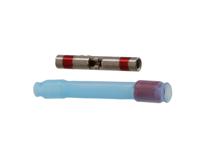 Te Connectivity Splice Connector, Red, Insulated, Nickel 26 20 Awg