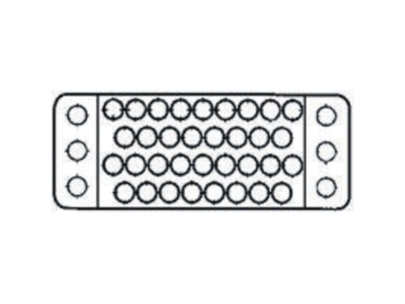 Te Connectivity M Female Connector Housing, 3.81Mm Pitch, 75 Way, 6 Row