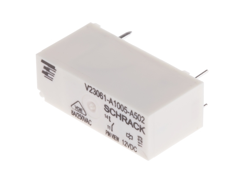 Te Connectivity Pcb Mount Power Relay, 12V Dc Coil, 15A Switching Current, Spst