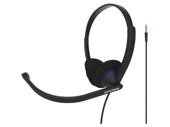 Koss Cs200i, Ledningsført, Kontor/Callcenter, 20 - 22000 Hz, Headset, Sort