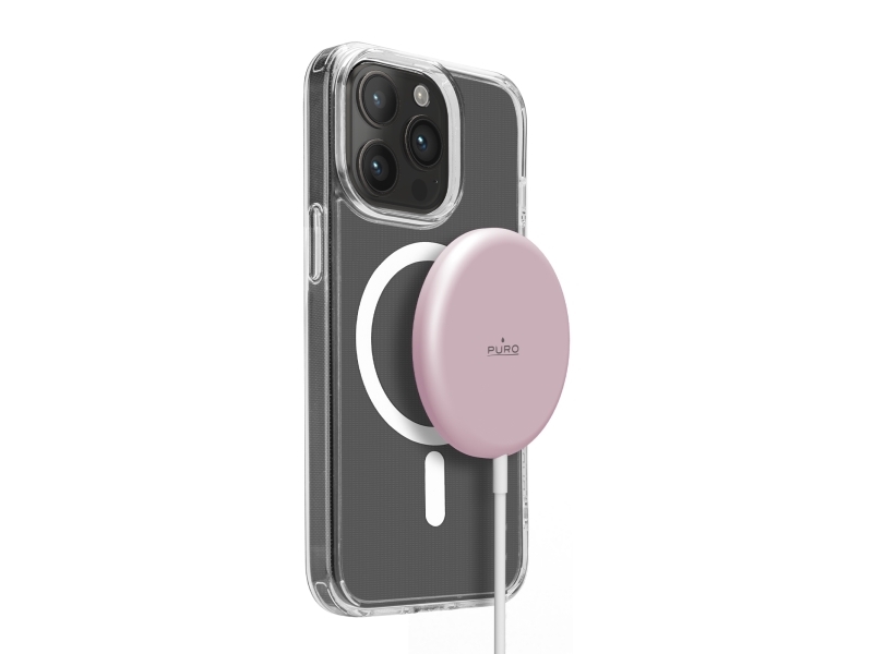 Puro Magnetische Kabellose Induktions-Ladestation Usb-C, Magsafe-Kompatibel, 1 M, Pink