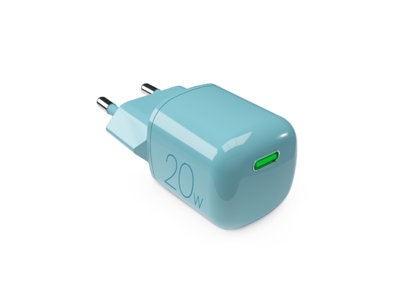 Puro 20W GaN USB-C verkkolaturi - vihreä