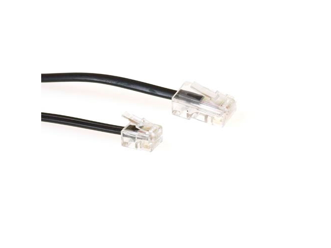 Microconnect Modular Rj11-Rj45 2M M/M Black