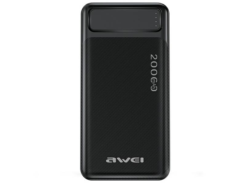 Externe Batterie Power Bank Awei P6k 5V/2.1A 20000Mah Schwarz