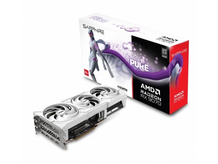 Sapphire Pure Radeon Rx 9070, Radeon Rx 9070, 16 Gb, Gddr6, 256 Bit, 7680 X 4320 Pixel, Pci Express X16 5.0