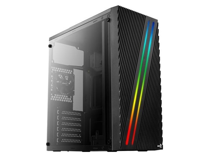 Aerocool Streak, Midi-Tower, Pc, Schwarz, Atx, Micro Atx, Mini-Itx, Acrylnitril Butadien Styrol, Spcc, Mehr