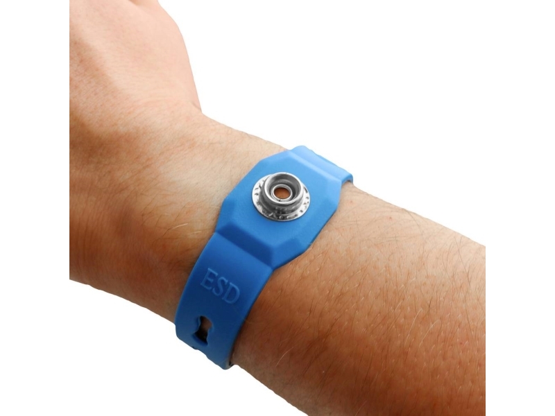 Antistat 066-0067 ESD-håndledsbånd Blå