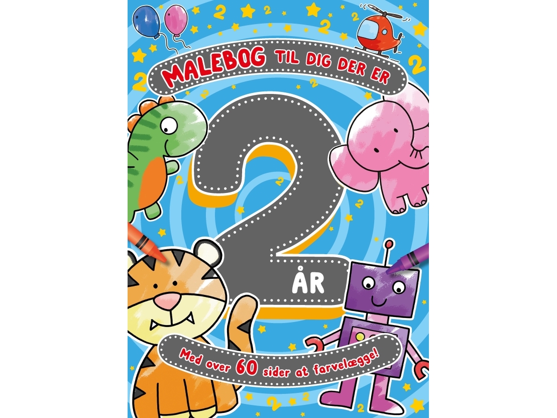 Malebog til dig der er 2 år