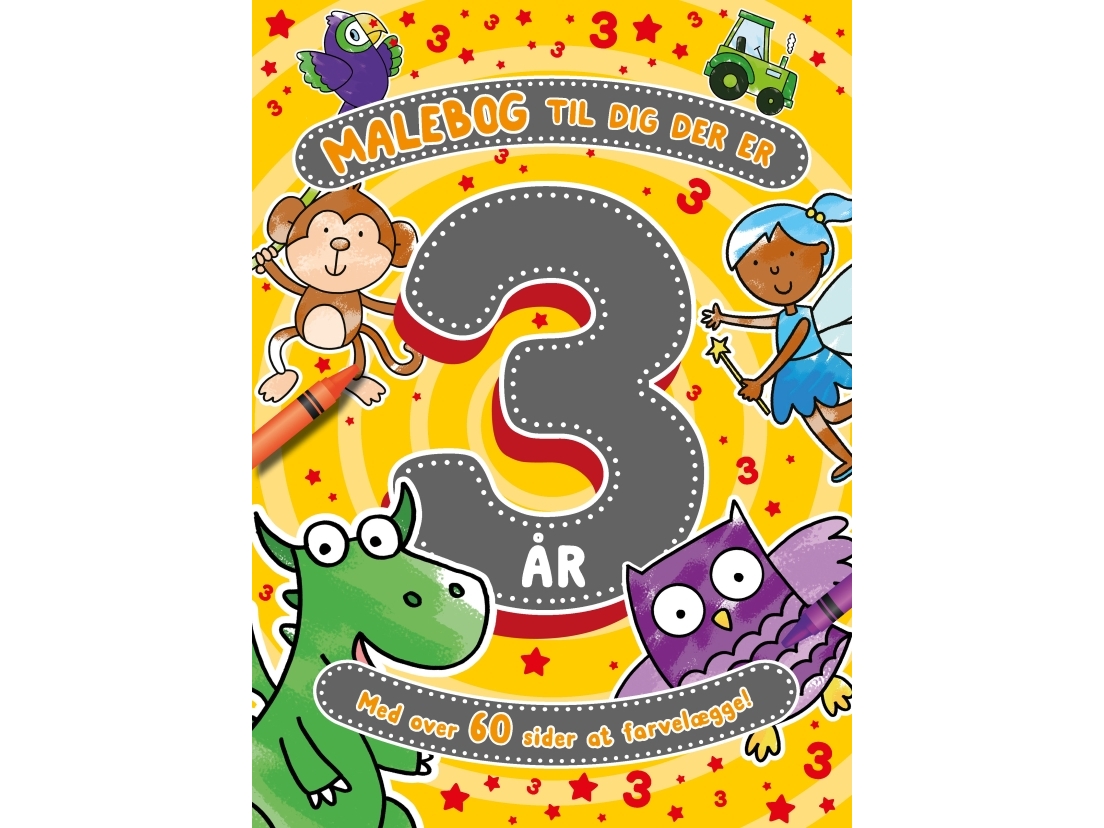 Malebog til dig der er 3 år |