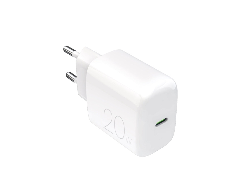 Prolite 20W Usb-C Netoplader - Hvid Prolite 20W Usb-C Netoplader - Hvid