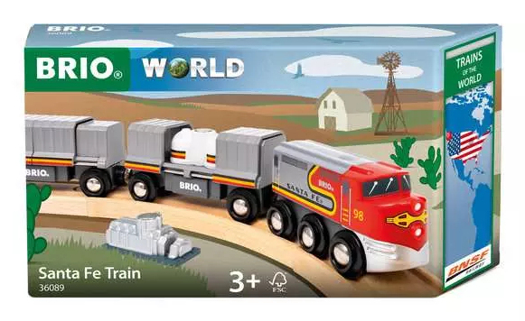 BRIO World Santa Fe Train - Trains of the World, Tåg, 3 År, Multifärg | Andra leksaksmärken - A-E - BRIO | GameStuff