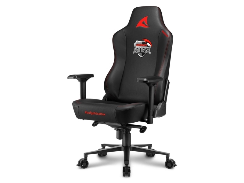 Sharkoon Sgs30, Universal Gaming Chair, 150 Kg, 200 Cm, Schwarz, Aluminium, Schwarz