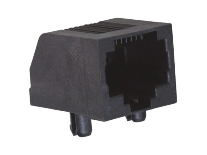 Te Connectivity 5555764 Series Female Rj45 Connector, Surface Mount, Cat3 Right Angle 1 Port 8P8c -Way